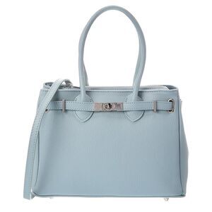 Italian Leather Charlotte Leather Top Handle Bag
